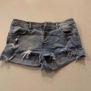 Distressed Denim Women Shorts